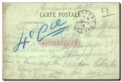 Mayenne — O Castelo e a Basílica Nossa Senhora — LL. — n°17 — Verso