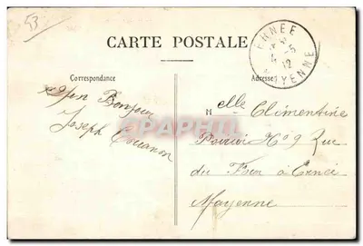 Pontmain — Kolumna Objawienia — Pannetier-Duhamel — Rewers
