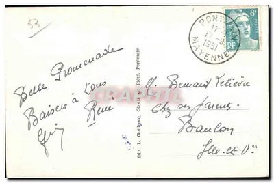 Pontmain — Ogólny widok, strona wschodnia — Wyd. L. Guidépoq, Przedmioty Wiary — Rewers