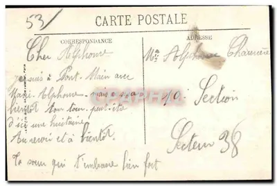 Pontmain — Widok ogólny. — Pillerge, przedmioty Pétét, Pontmain (Mayenne). — Rewers
