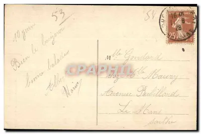 Saulges (Mayenne) — Capela de São Cenério — J. Malicot, fot. - Sablé-sur-Sarthe — Verso