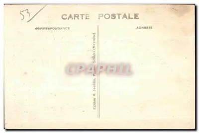 Saulges (Mayenne) — Entrada da Gruta de Margot (nas margens da Erve) — Edição G. Joublin, Saulges — Verso