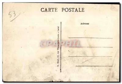 Bilhete postal antigo Jublains Mayenne porta sul quest do castrum — Verso