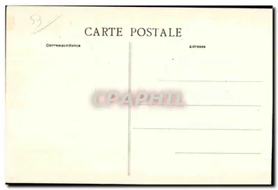 Vallei van Origné (Mayenne) — panoramische weergave met kasteel — foto Hamel-Julien — Achterkant