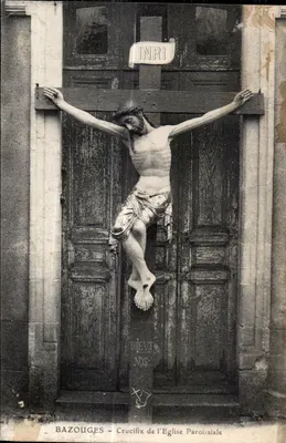 Bazouges - Crucifixo da Igreja Paroissial — editor Brisigoul, n° 53