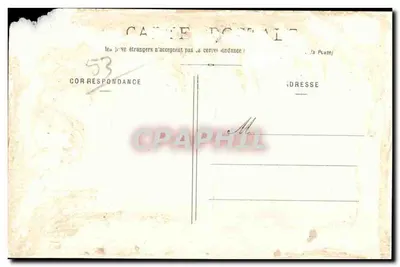 पुराना पोस्टकार्ड वैली ऑरिग्ने मेन चैत्र — पीछे