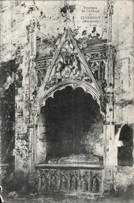Túmulo da Abadia de Clermont (Mayenne) — editor A. Lallier & Cie, Laval