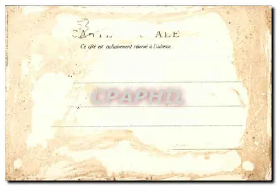 Widok na wewnętrzny kloster klasztoru Clermont (Mayenne) — Clichés Hamel-Jallier et C° — Rewers