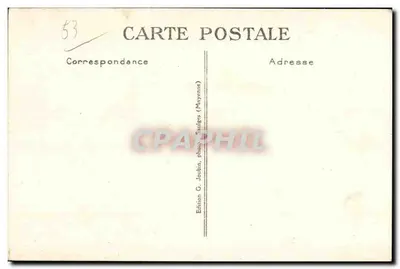 Saulges (Mayenne) — Ermitage St-Cénéré — La Chapelle — Verso