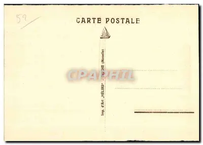 Chaumont — Plac Głównej Stacji i Ulica Verdun — Wydawnictwo Sztuki 'Hélias' (Bischwiller, Mosel) — Rewers