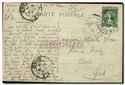 Chaumont - Pomnik Dzieci Wysokiej Marne — Wyd. Książnica Jeanne d'Arc, Chaumont — Rewers