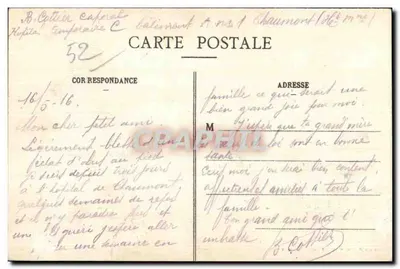 Chaumont - Le Viaduc — éditeur P. Gourdel, imprimeur à Chaumont — Verso