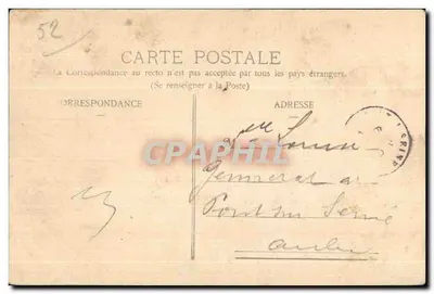 Chaumont - O Monumento dos Crianças da Alta Marne — editor não visível — Verso