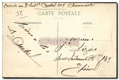 Chaumont - O Donjon - Antiga residência dos Condes da Borgonha — Juillien e Morel, editor — Verso
