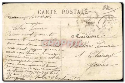 Langres — Widok z Auges (Wysokość: 475 m nad poziomem morza) — Veyssière, fot. — Rewers