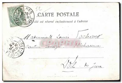 Langres — Vue prise de la gare — A. Veyssière, phot.-édit. — Verso