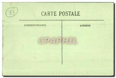 Château-Gaontier — A Igreja de São João e o Jardim Inglês vistos do Asilo — LL — Verso