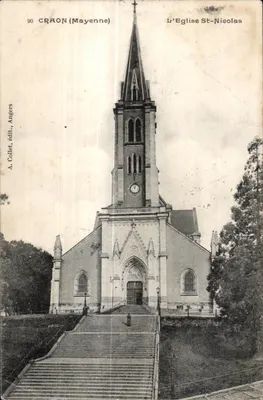 Craon (Mayenne) — A Igreja de São Nicolau — A. Collet, editor, Angers