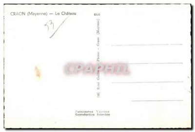 Craon (Mayenne) — O Castelo — Fotografia René Guillaume — Verso