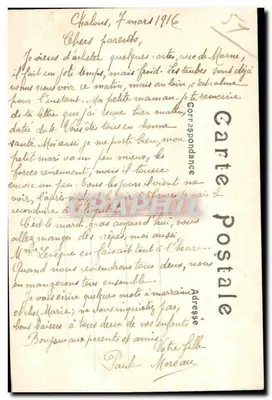 Vassincourt — Wejście na ulicy Haute — Bitwa nad Marną (6–12 września 1914) — Porucznik Labat z 112. pułku piechoty — A. Humbert, fot. wyd. S. Dizier — Rewers