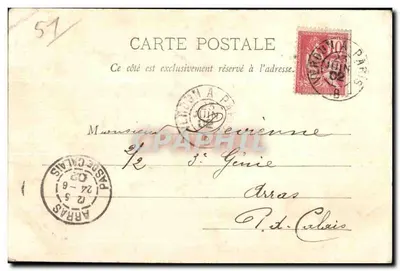 O Ponte St-Jacques — Cuperly (Marne) — Fototipia Larrange, Lib. Godart, Snippe (Marne) — Verso