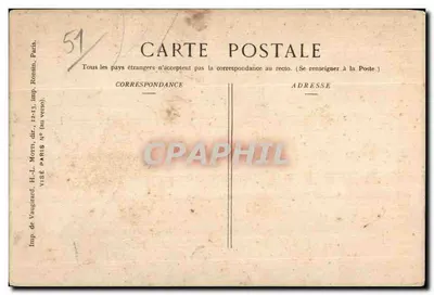 Sommesous. A Igreja e as trincheiras — Guerra 1944-45 — Ed. Pays de France, n° 447 — Verso