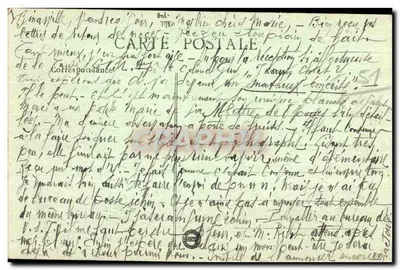 Massiges - Ruínas da igreja após a guerra na Champagne — R. Dasingly, editor, Sainte-Mère-Église — Verso