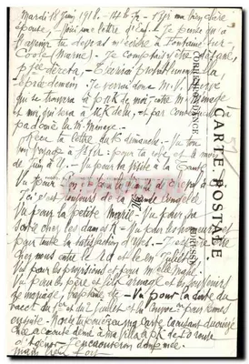 L'ARGONNE — LA CHALADE — Vista Geral antes da Guerra 1914-1918 — MARTINET-HEUILLARD, editor 8°-MENENHOLD — Verso
