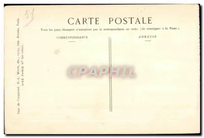 SOMMESOUS — Interior da Igreja destruída — Ed. Pays de France — Verso
