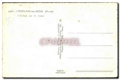 कॉन्फ्लांस-सर-सीन — कैनल पर ल'एक्लुस — एडिशन्स ई. मिग्नॉन — पीछे