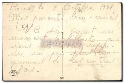 Champagne — enólogo e enóloga com cestas de uvas — editor Targa, n° 611 — Verso