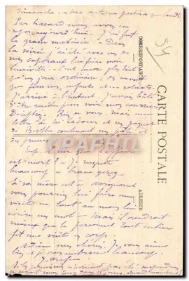 Gerbéviller — Widok dzielnicy Kambervillers po bombardowaniu, 24 sierpnia 1914 — Wydawca: J. Ditt — Rewers