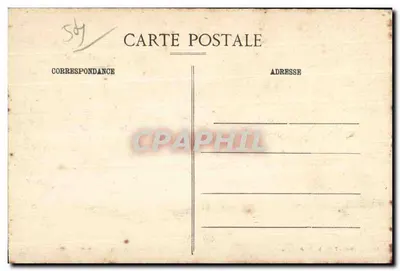 Gerbéviller-la Martyre — Rue Saint-Pierre po Wielkiej Wojnie — Foto P.R. 13, Pl. de l'Église — Rewers