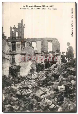 Gerbéviller-la-Martyre — Seine Ruinen — Lambert-Photo, R. II, 13, Pl. de l'Angle
