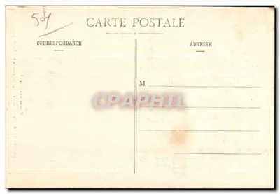 Gerbéviller — Wewnętrzne wnętrze kościoła po bombardowaniu — Lanéville-Photo, Pl. R., n° 13 — Rewers