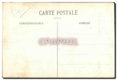 Gerbéviller — Cruz do cemitério diante das ruínas após a guerra — editor Laueville, n°54 — Verso