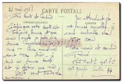 Gerbéviller — Rue de Lorraine após bombardeio — E. Matha, Editor, Lusseville — Verso