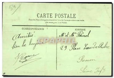Lunéville — Le Château — LL. — Verso