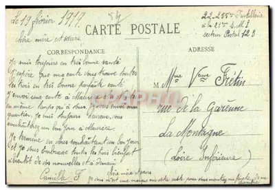 Lunéville - Bairro Banuys — R. Bastien, editor de Lunéville — Verso