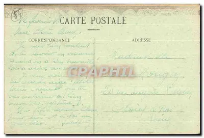 Souvenir de Nancy — Karta pocztowa Art Nouveau z portretem kobiety i widokami miasta — wydawca nie widoczny — Rewers
