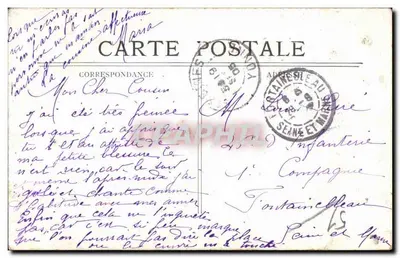 Reims — Velhas casas da Place des marchés — Editor não identificado — Verso