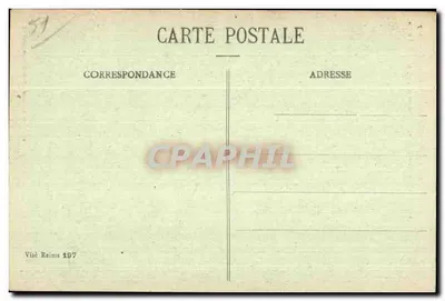 Reims w latach bombardowań 1914-1917 — Rue Cotta, dom, w którym urodził się dr E. Doyen — kolekcja O. Dubois, Reims — Rewers