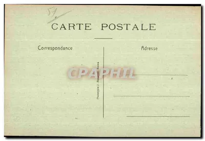 Reims em ruínas — Entradas da Rue Henri IV e Rue de Mars — L. Michaud, editor, Reims — Verso