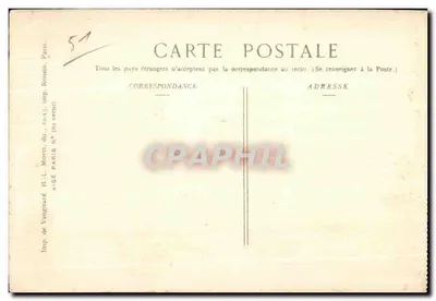Reims — Incêndio da Catedral — Ed. Pays de France, n° 109 — Verso
