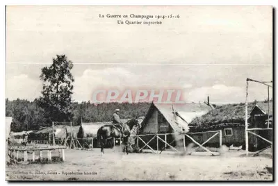 A Guerra na Champagne 1914-15-16 — Um Bairro Improvisado — Coleção G. Dubois, Reims