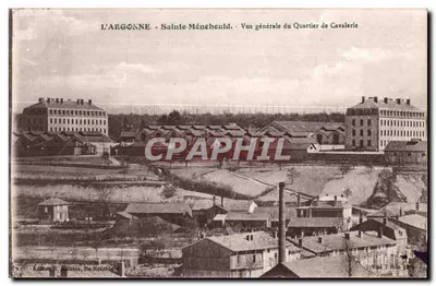 Sainte-Ménéhould - Vista geral do Quartier de Cavalerie — Edição Dr. Holaton, Ste-Ménéhould