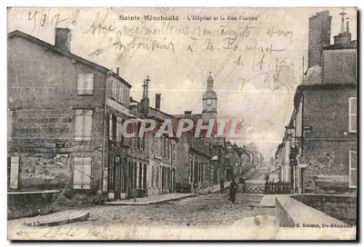 Sainte-Ménéhould - A Hospedaria e a Rua Florion — Edições E. Noisson, Sainte-Ménéhould