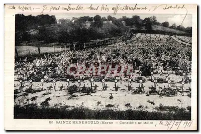 Sainte-Menehould — Cemitério militar — editor não visível, número de série não legível