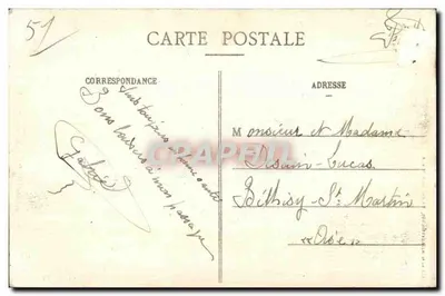 Um Affectuoso Lembrança Mourmelon Campo de Châlons Militaria Borboleta Mariposa — Verso