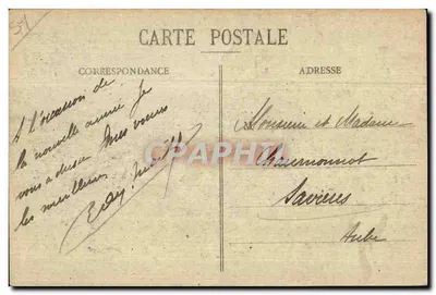 Mourmelon le Grand (Campo de Châlons) — Rue de Châlons — Livraria Militar Guérin, Mourmelon-le-Grand — Verso